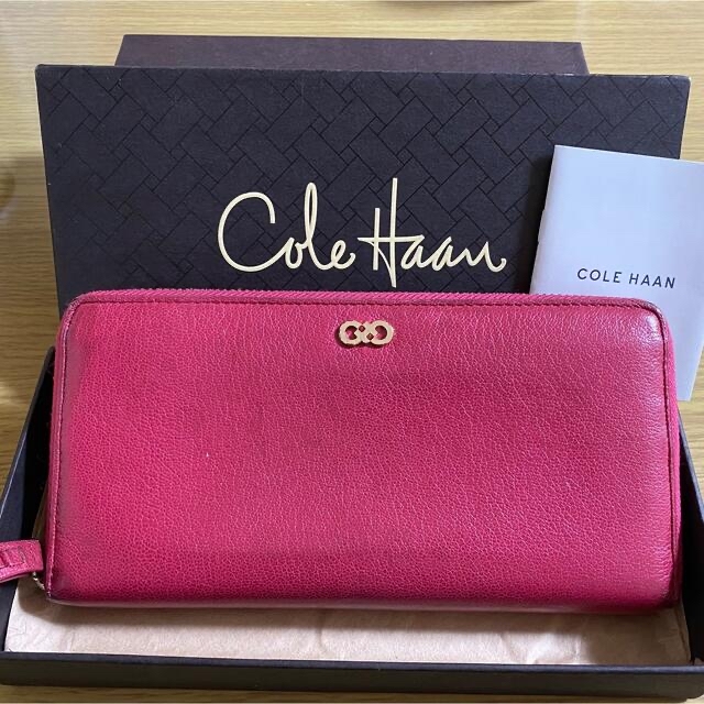 お買い得モデル COLEHAAN コールハーン ラウンドジップ 長財布 ピンク コールハン Cole Haan レディース 長財布