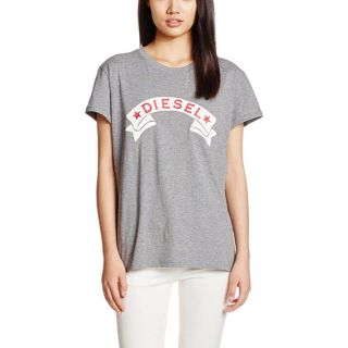 ディーゼル(DIESEL)のDIESEL  レディース　新品未使用　Lサイズ　Tシャツ  グレー　ディーゼル(Tシャツ(半袖/袖なし))