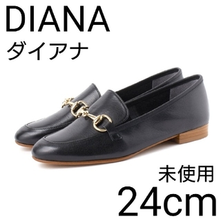 DIANA - 未使用 ダイアナ レザー ビットローファー フラット スリッポン 本革 革靴