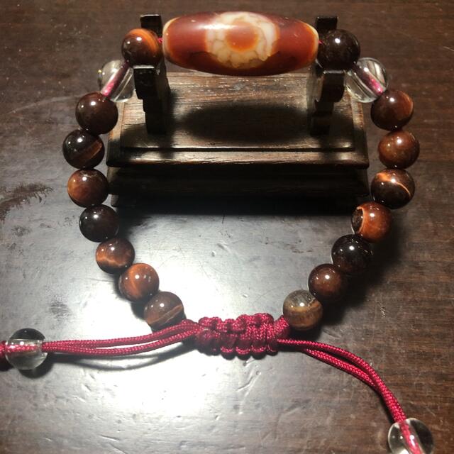 西蔵老礦朱砂龍紋虎牙一眼卍天珠ブレスレット en.cheongwoonmexico.com