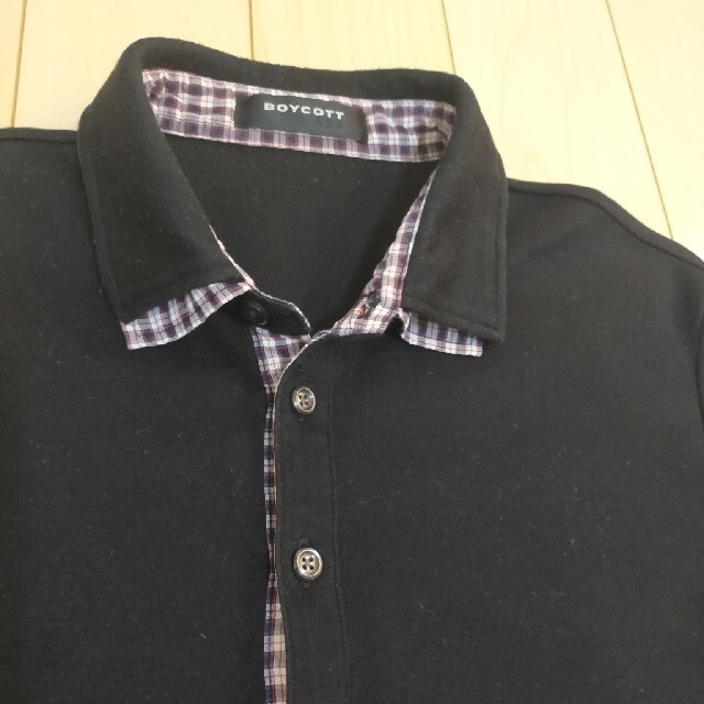 BOYCOTT(ボイコット)のBOYCOTT ポロシャツ 半袖 Mサイズ メンズのトップス(ポロシャツ)の商品写真