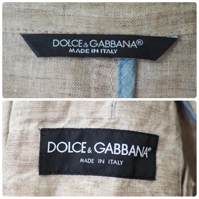 純正売上 DOLCE&GABBANA 12SS コーティングリネンジャケット