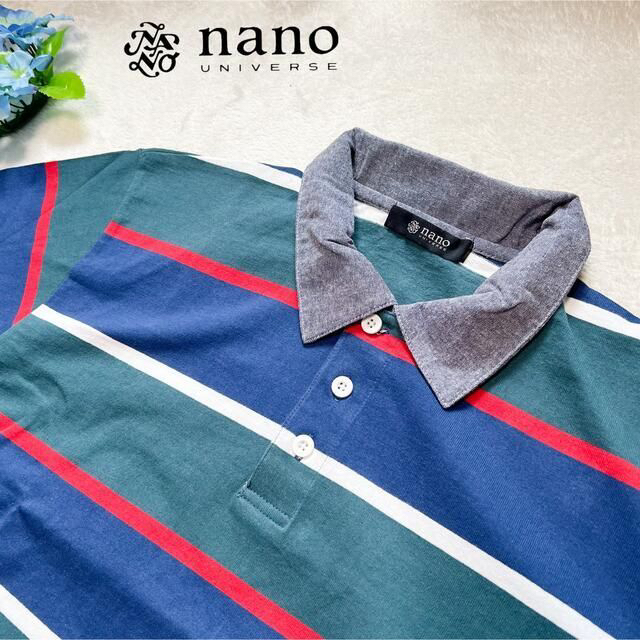 nano・universe(ナノユニバース)の【新品に近い　未使用】ナノユニバース　大きめサイズ　L メンズのトップス(Tシャツ/カットソー(半袖/袖なし))の商品写真