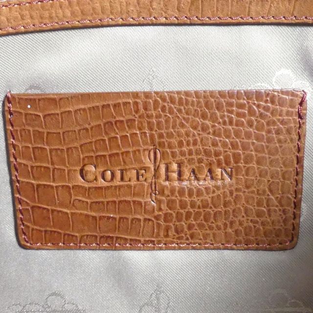 Cole Haan(コールハーン)のクロコ トートバッグ 本革 レザー コールハーン レディース 茶 NR2632 レディースのバッグ(トートバッグ)の商品写真