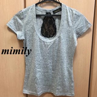 ミミリー(mimily)のミミリー mimily バックレース Tシャツ カットソー トップス(Tシャツ(半袖/袖なし))