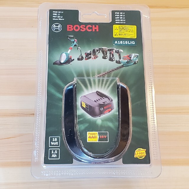 BOSCH バッテリー 18Vリチウムイオン1.5Ah A1815LIG