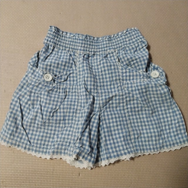 キッズ　半ズボン　サイズ１３０　ギンガムチェック キッズ/ベビー/マタニティのキッズ服女の子用(90cm~)(パンツ/スパッツ)の商品写真