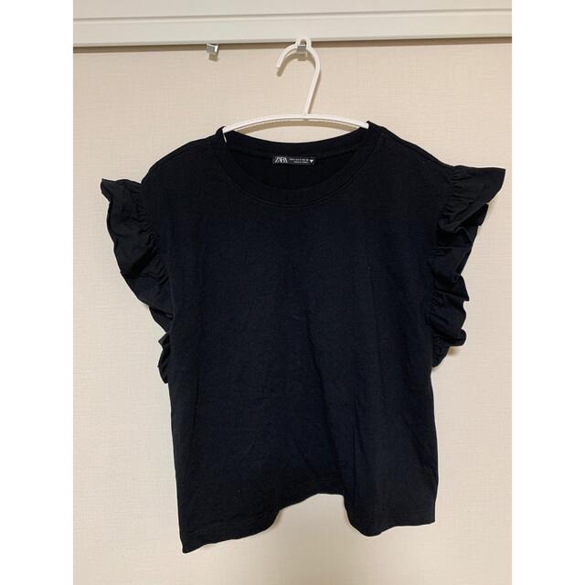 ZARA(ザラ)のZARA Tシャツ トップス　タンクトップ　フリル レディースのトップス(タンクトップ)の商品写真