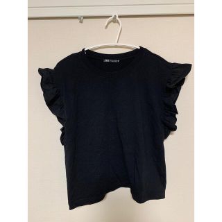 ザラ(ZARA)のZARA Tシャツ トップス　タンクトップ　フリル(タンクトップ)