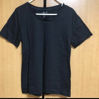 ジーユー(GU)のGU◆黒の半袖シャツ(Tシャツ(半袖/袖なし))