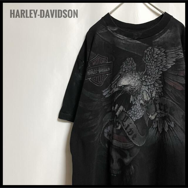 激レア　HARLEY-DAVIDSON ハーレー　リアルアニマル　Tシャツ　黒