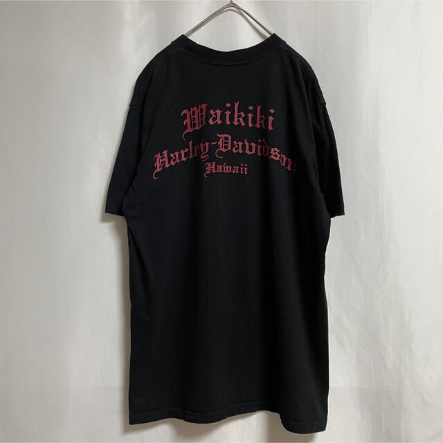 激レア　HARLEY-DAVIDSON ハーレー　リアルアニマル　Tシャツ　黒 4