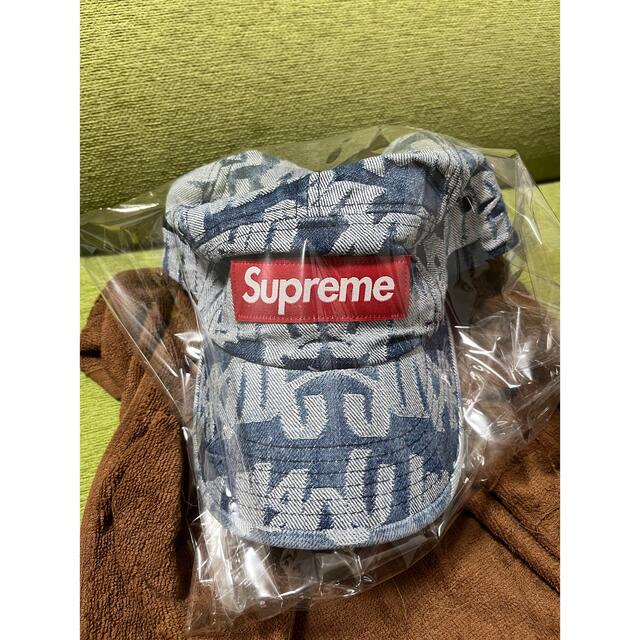 Supreme Fat Tip Jacquard Denim Camp Cap