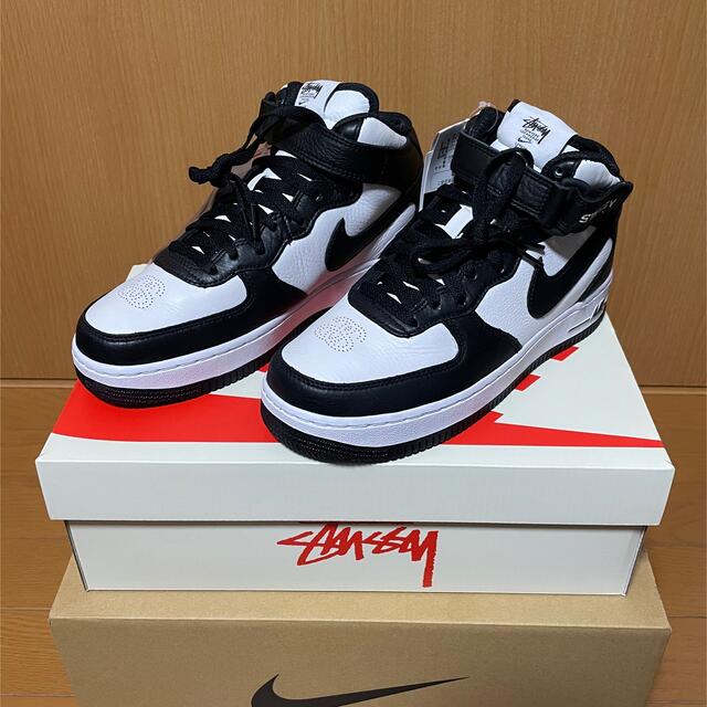 NIKE × Stussy AIR FORCE 1 MID 23.5cm靴/シューズ