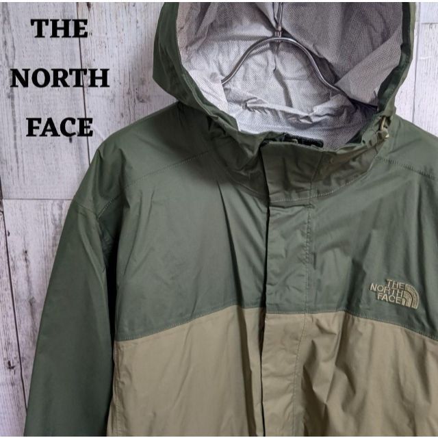 THE NORTH FACE(ザノースフェイス)のUS規格ノースフェイスマウンテンパーカーアウタードライベントグリーン緑古着 メンズのジャケット/アウター(ナイロンジャケット)の商品写真