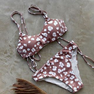 ルームサンマルロクコンテンポラリー(room306 CONTEMPORARY)のBack Design Bikini Leopard(水着)