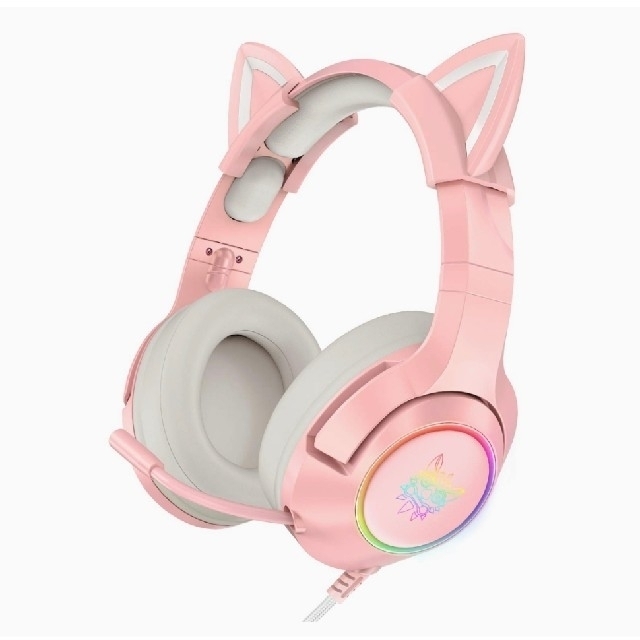 ❤️かわいい ヘッドホン ❤️猫耳ヘッドホン ゲーミングヘッドホン ピンク 新品 通販
