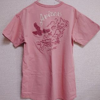 アヴィレックス(AVIREX)のＡＶＩＲＥＸ アヴィレックス 刺繍ロンＴ ピンク レディース(Tシャツ(半袖/袖なし))