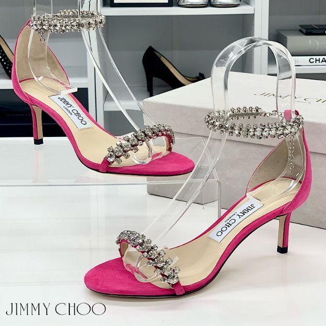 JIMMY CHOO - 4252 未使用 ジミーチュウ スエード ビジュー アンクル