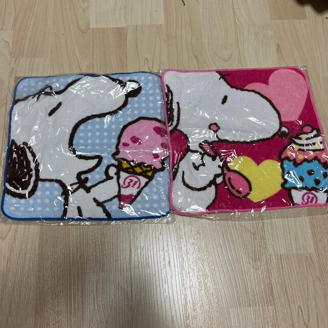 SNOOPY(スヌーピー)の✨スヌーピータオル　サーティーワン　2枚セット✨ エンタメ/ホビーのアニメグッズ(タオル)の商品写真