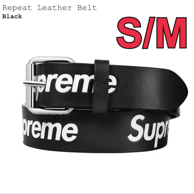 Supreme Repeat Leather Belt  23ss