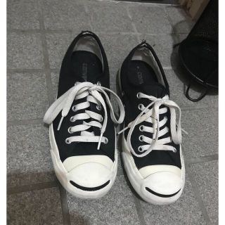 コンバース(CONVERSE)のCONVERSE コンバース ジャックパーセル  24.5cm 黒(スニーカー)