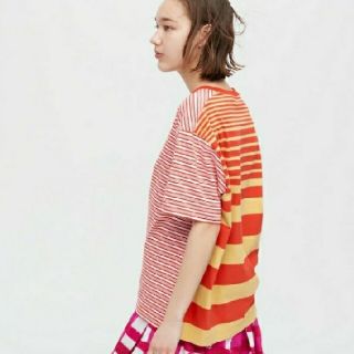 ユニクロ(UNIQLO)の新品Lサイズ★ユニクロ MARNI マルニ ボーダーTシャツ(Tシャツ/カットソー(半袖/袖なし))