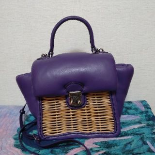 ハミー様専用　美品　エバゴス　ebagos　バッグ　カゴ　ミニケリー(かごバッグ/ストローバッグ)