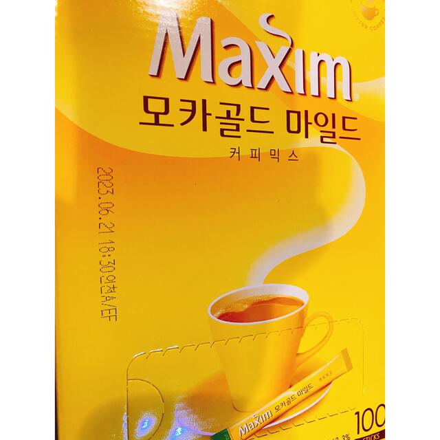 マキシムコーヒー モカゴールド50本 スティックコーヒー 韓国 食品/飲料/酒の飲料(コーヒー)の商品写真