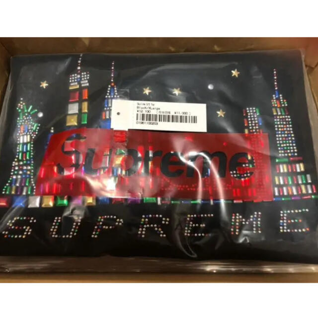 黒L Supreme Skyline Top Tee 2