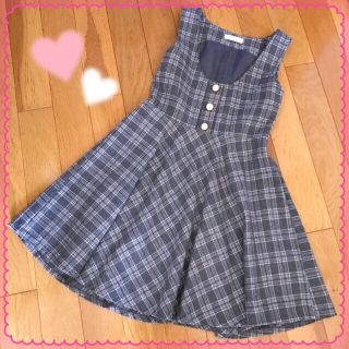 プライムパターン(PRIME PATTERN)の【美品】PRIME PATTERN チェックワンピース♡(ひざ丈ワンピース)