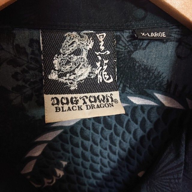 DOG TOWN - 90sDogtown黒龍アロハシャツ虎龍ドッグタウン古着美 DOG TOWN - 90sDogtown黒龍アロハシャツ虎龍ドッグタウン古着美