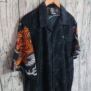 DOG TOWN - 90sDogtown黒龍アロハシャツ虎龍ドッグタウン古着美品 ...