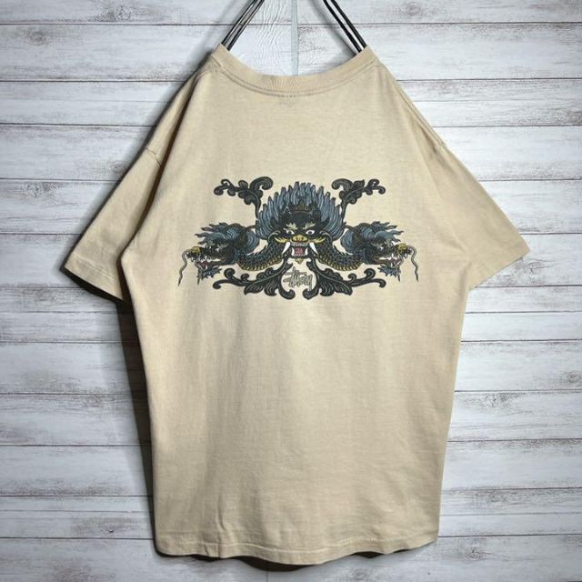 【USA製!!】ステューシー ✈︎ドラゴン 紺タグ  Tシャツ VINTAGE