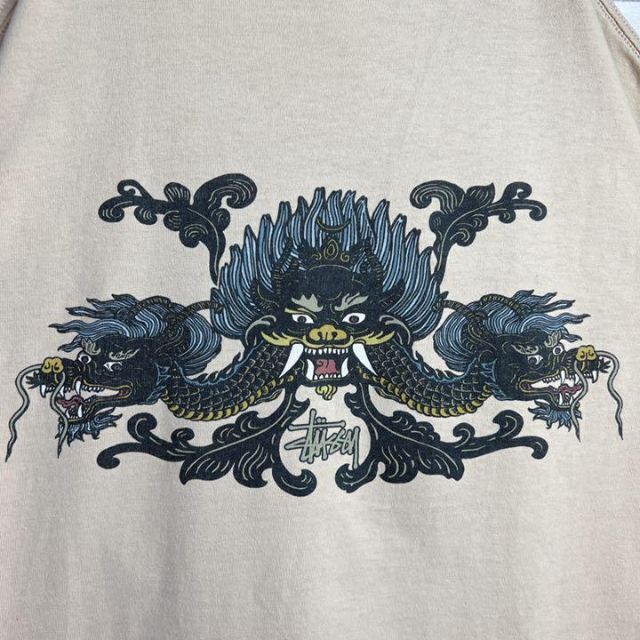 old stussy/紺タグ】ドラゴンTシャツ-