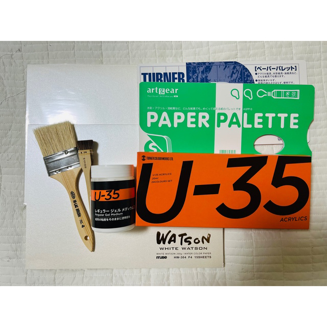 ターナーU35ACRYLICS24色・その他セット★オマケ付★ エンタメ/ホビーのアート用品(絵の具/ポスターカラー)の商品写真