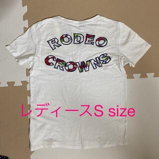 ロデオクラウンズワイドボウル(RODEO CROWNS WIDE BOWL)のrodeo crowns WB Tシャツ　中古　レディースS(Tシャツ(半袖/袖なし))