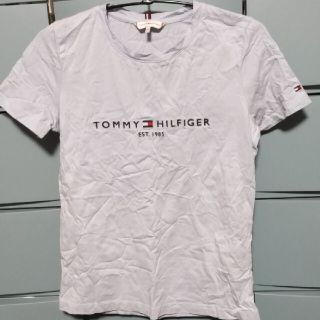 トミーヒルフィガー(TOMMY HILFIGER)のトミーヒルフィガー　ベーシックロゴＴシャツ　XS　ライトブルー(Tシャツ(半袖/袖なし))