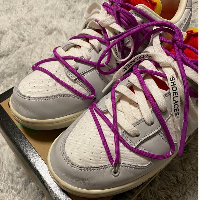 NIKE(ナイキ)のNIKE OFF-WHITE DUNK LOW LOT45  28cm    メンズの靴/シューズ(スニーカー)の商品写真