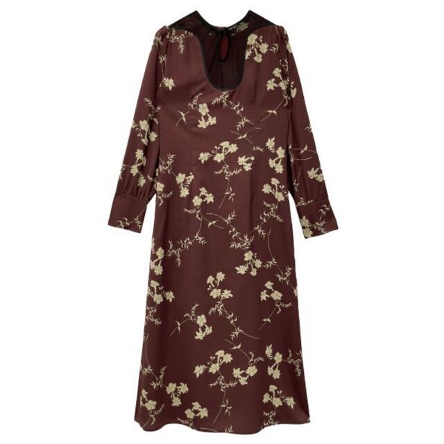 Ameri VINTAGE(アメリヴィンテージ)の2WAY KEILY FLOWER PRINT DRESS レディースのワンピース(ロングワンピース/マキシワンピース)の商品写真