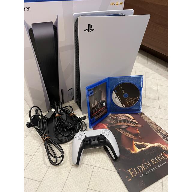 SONY(ソニー)のPS5本体/エルデンリング　セット／中古美品 エンタメ/ホビーのゲームソフト/ゲーム機本体(家庭用ゲーム機本体)の商品写真