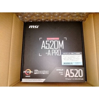 MSI A520M-A PRO（購入して1週間・起動1回）(PCパーツ)