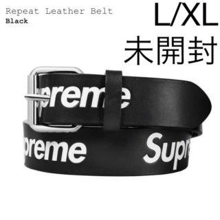 シュプリーム(Supreme)のSupreme Repeat Leather Belt Black L/XL(ベルト)