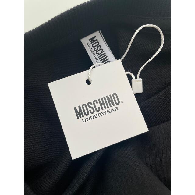 MOSCHINO(モスキーノ)の【新品】MOSCHINO  ブラック スウェット トレーナー レディースのトップス(トレーナー/スウェット)の商品写真