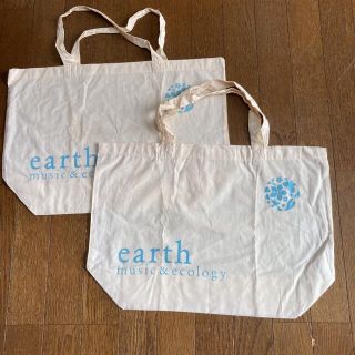 アースミュージックアンドエコロジー(earth music & ecology)のアースミュージック＆エコロジー　布製薄生地エコバッグ　(エコバッグ)
