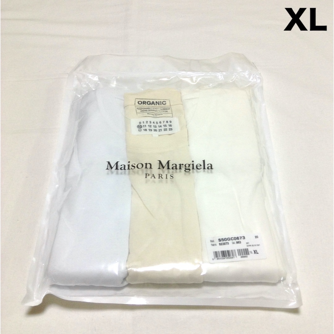 新品 白入り XL 22SS マルジェラ パックT Tシャツ 2826トップス