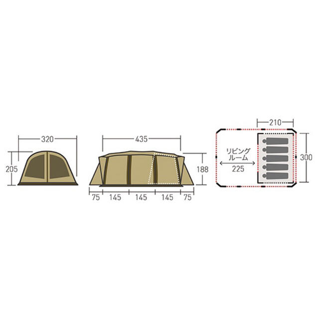 CAMPAL JAPAN(キャンパルジャパン)の値下げ中‼️アポロン（オガワ）美品2回使用 スポーツ/アウトドアのアウトドア(テント/タープ)の商品写真