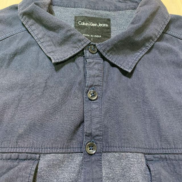 Calvin Klein(カルバンクライン)の即発送 カルバンクラインジーンズ ポロシャツ 半袖 ネイビー メンズのトップス(ポロシャツ)の商品写真