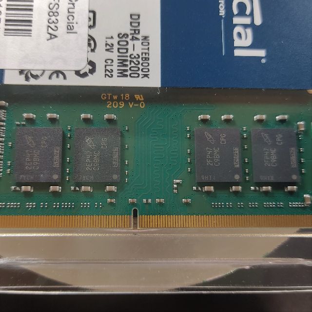 8GBx2枚組 crucial CT2K8G4SFS832A DDR4-3200 2