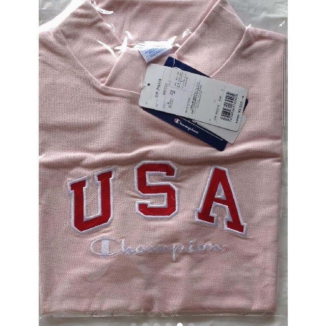 Champion(チャンピオン)の新品 L champion golf mockneck shirt pink スポーツ/アウトドアのゴルフ(ウエア)の商品写真